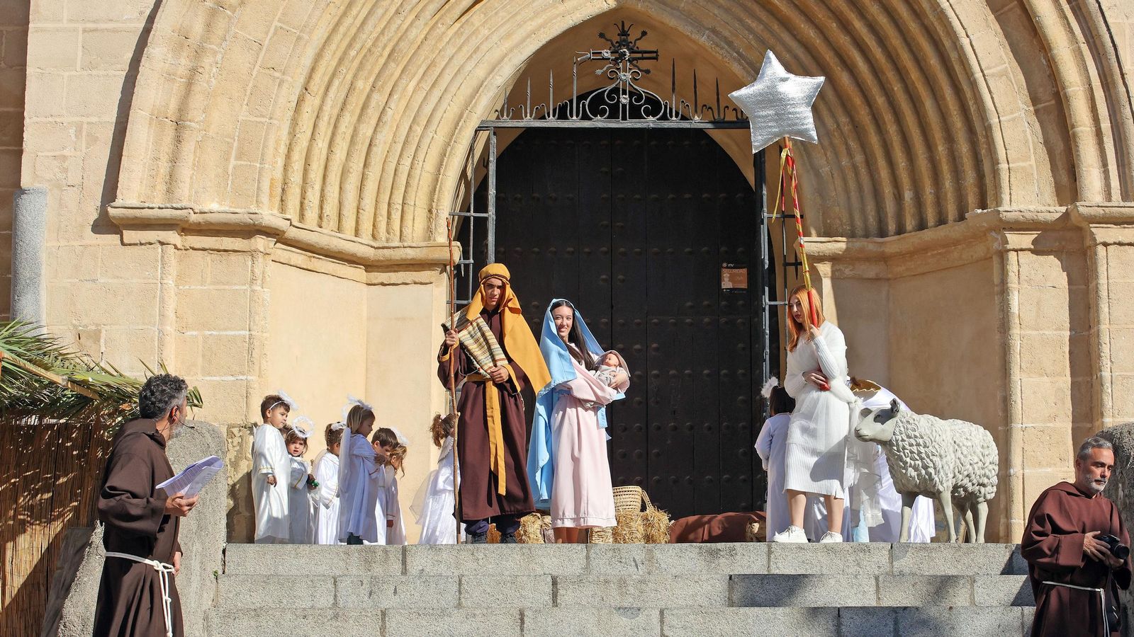 Imágenes del Belén Viviente de la plaza San Lucas en Jerez