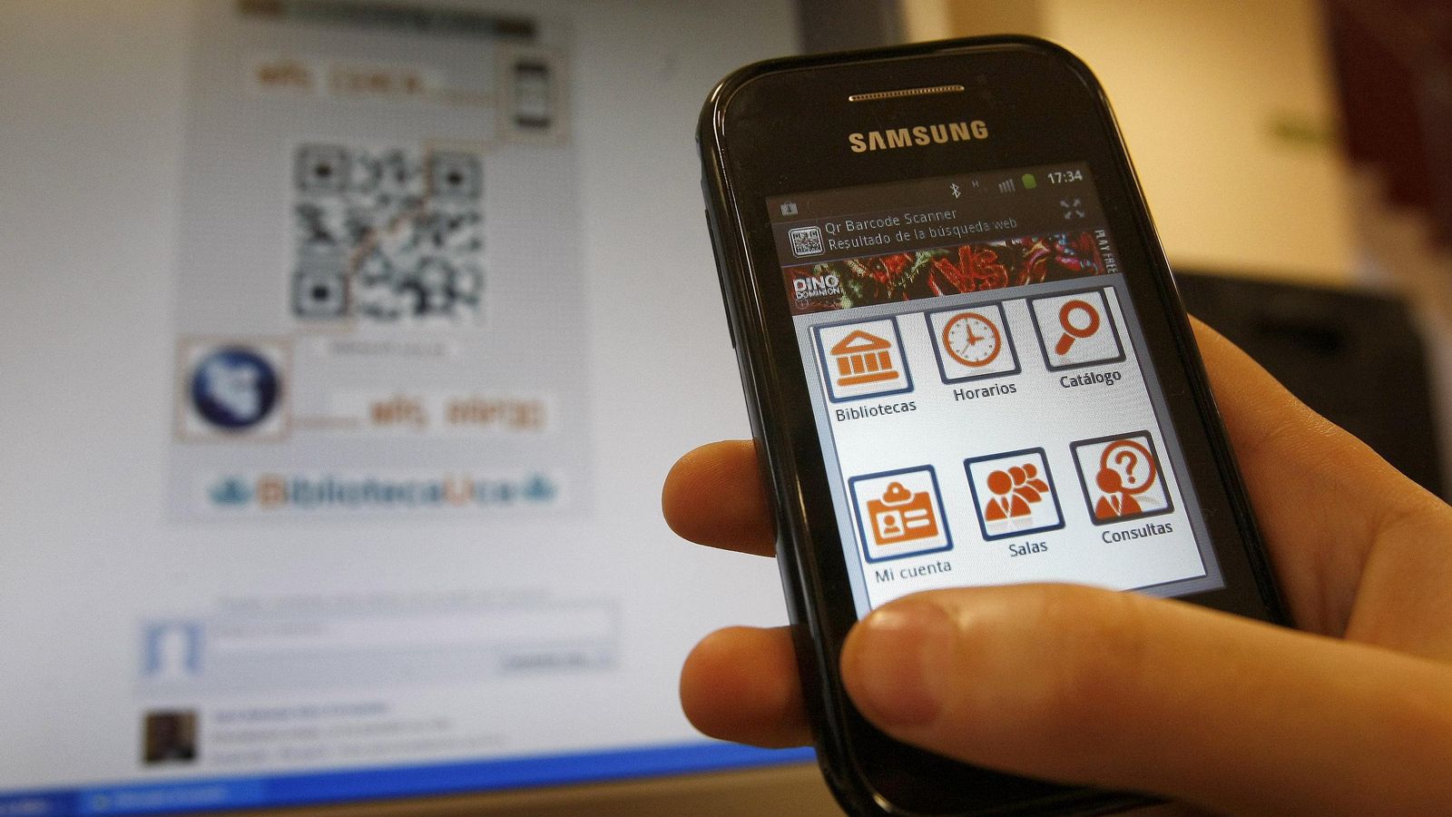 Un código QR para visitar un museo.