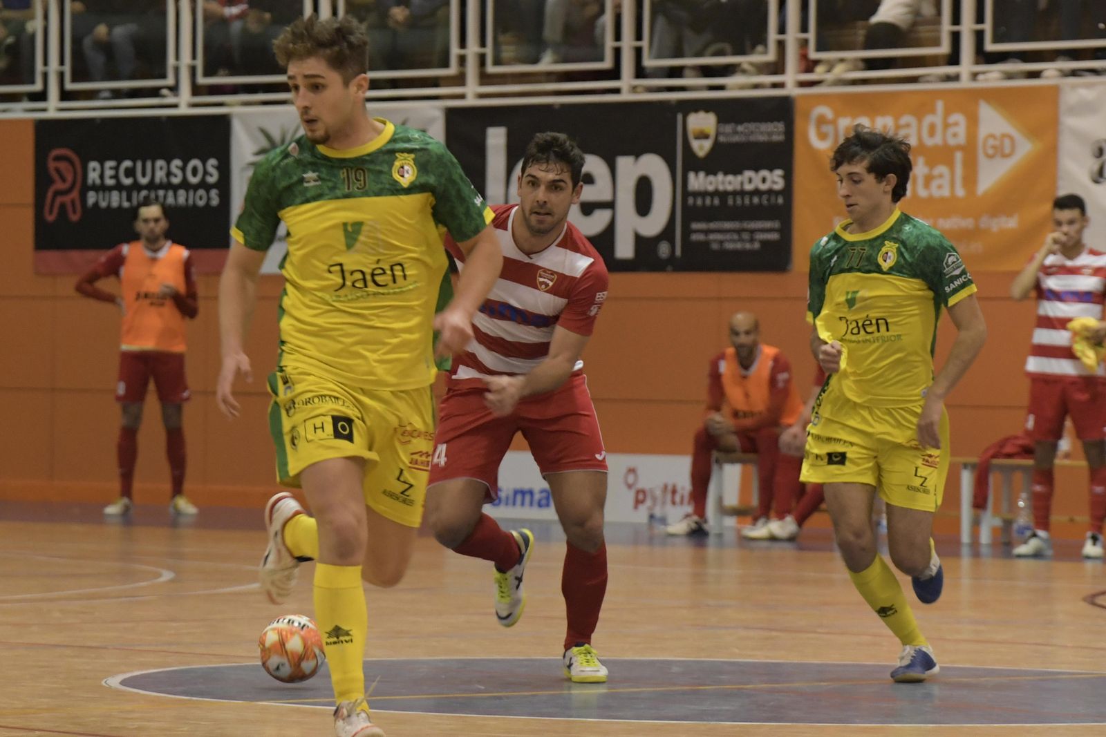 El partido de ida ante el Jaén Paraíso Interior.