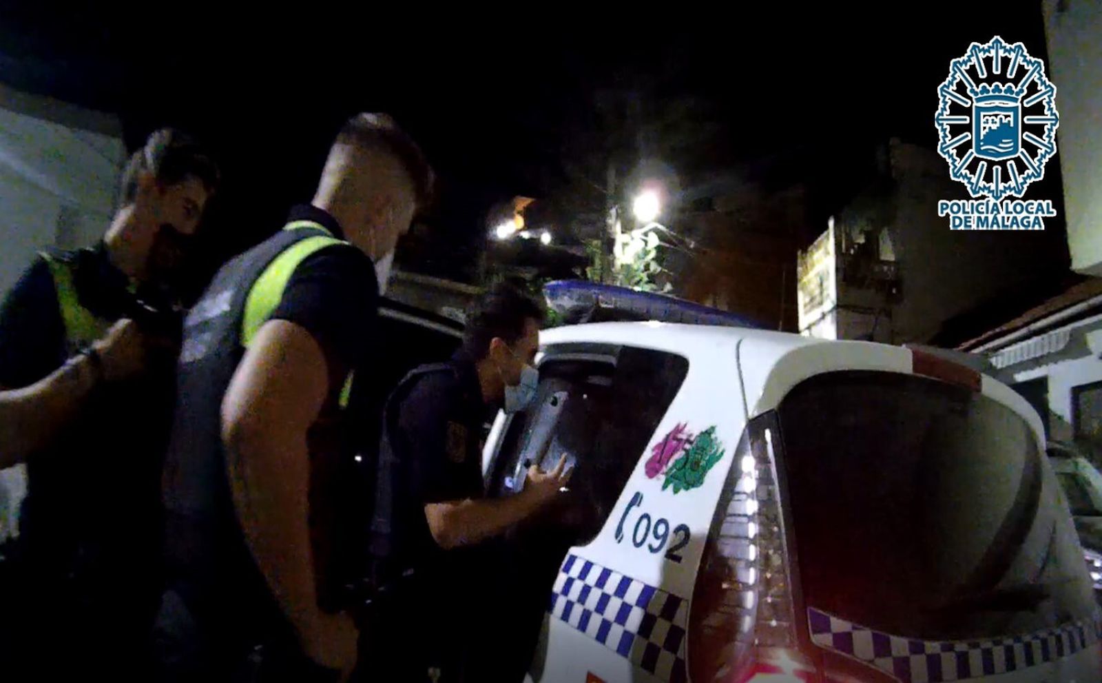 Un momento de la actuación policial