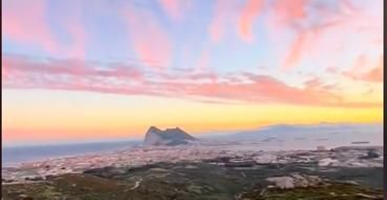 Imagen del vídeo subido a TikTok del Mirador de los tres países