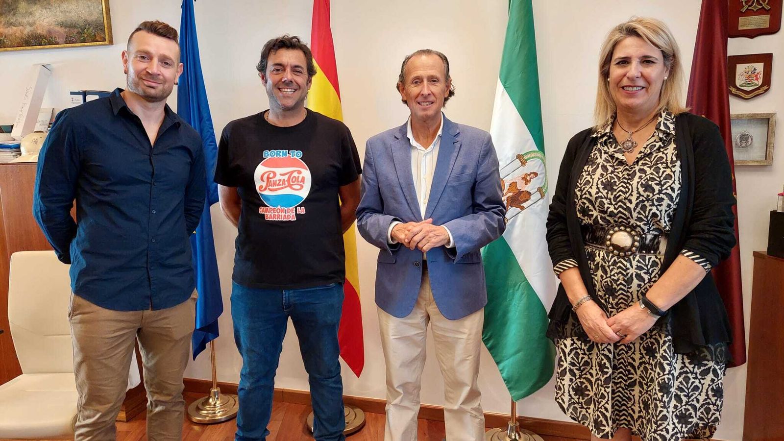 Presentación del espectáculo en el Ayuntamiento.