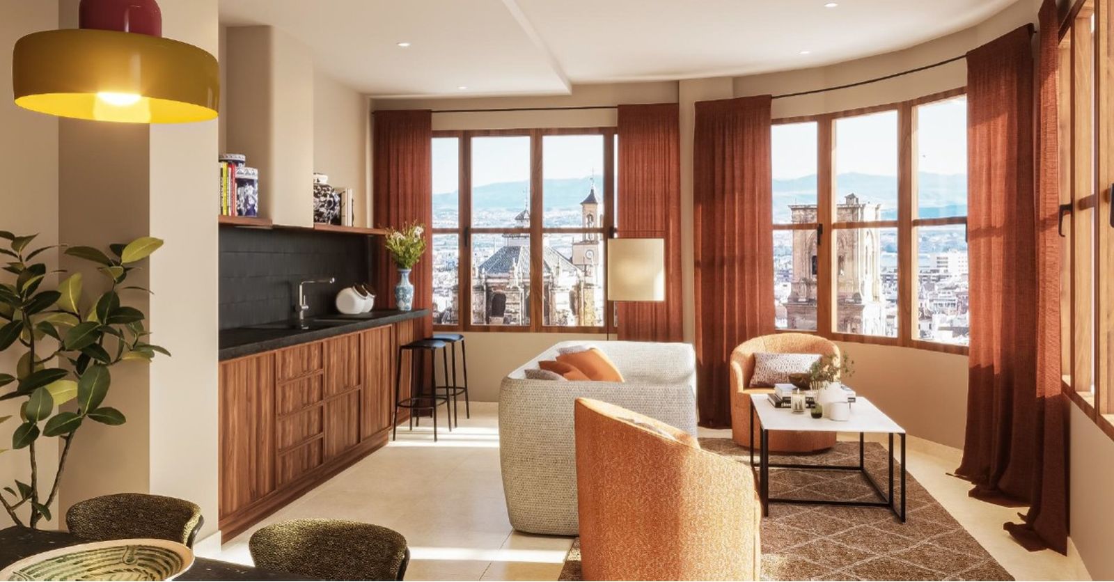 Imagen que tendrá el apartamento en la planta alta.