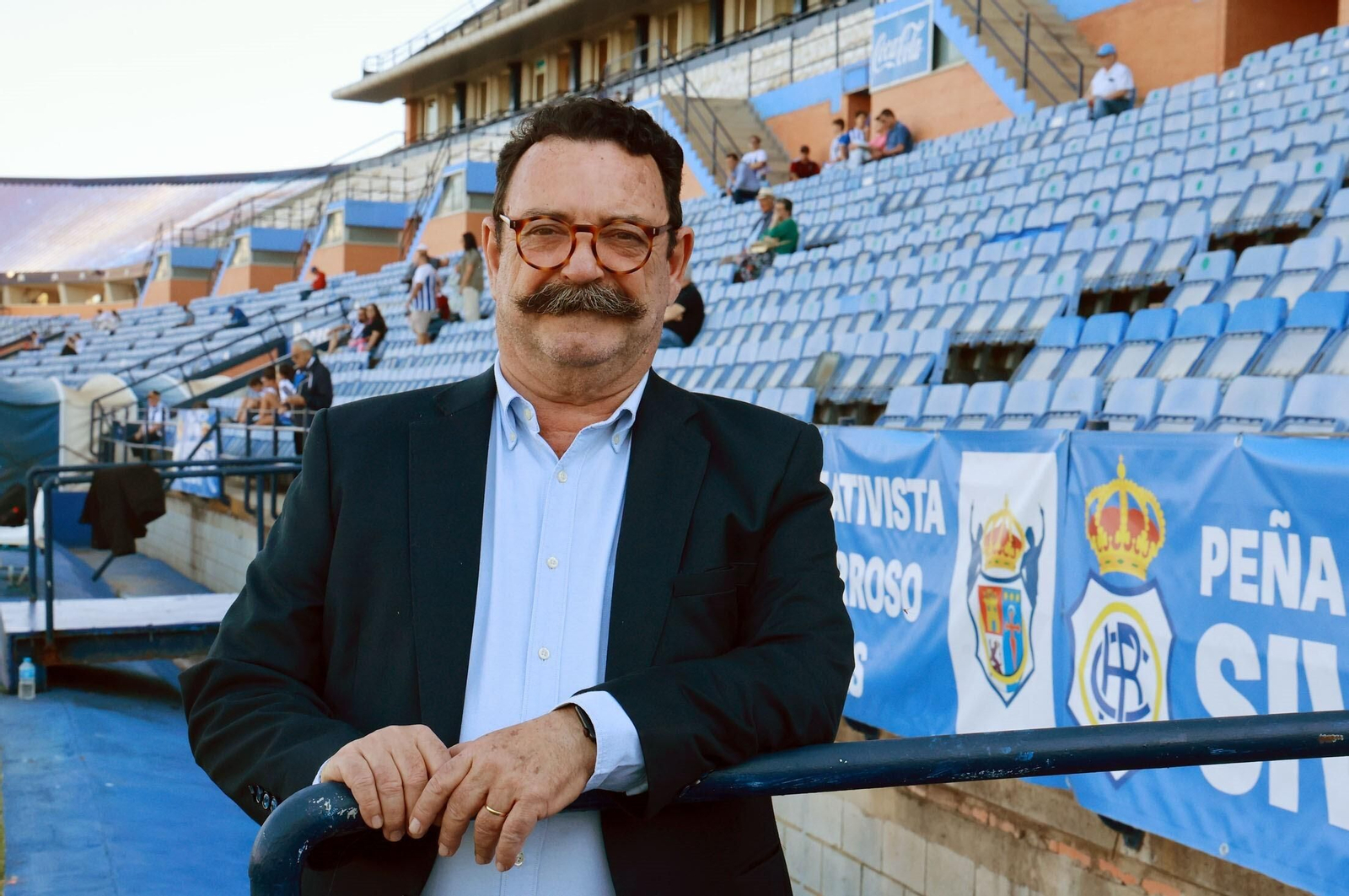 Rodolfo Ortiz, momentos previos a su despedida en el Nuevo Colombino.