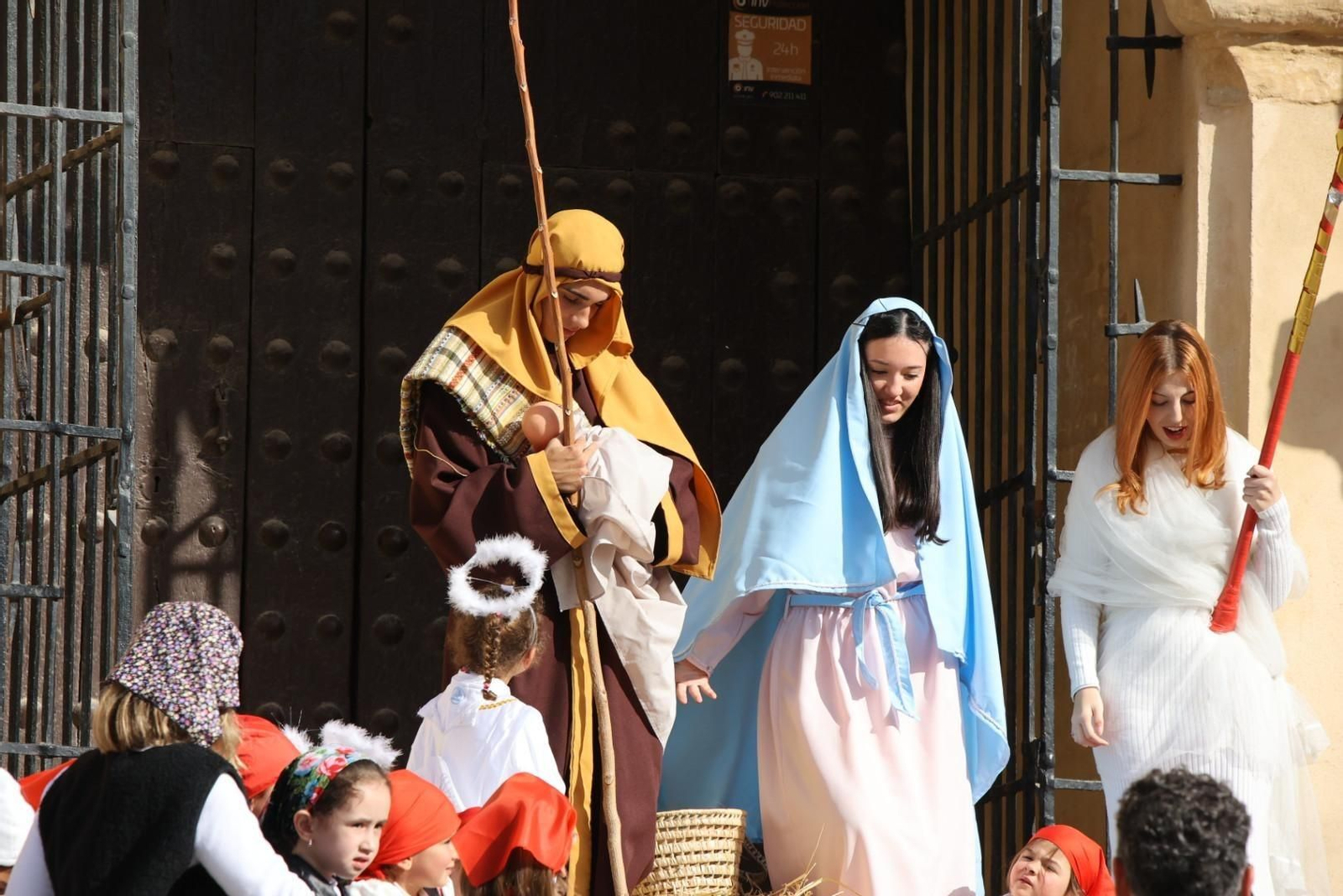 Belén Viviente en la plaza de San Lucas de Jerez