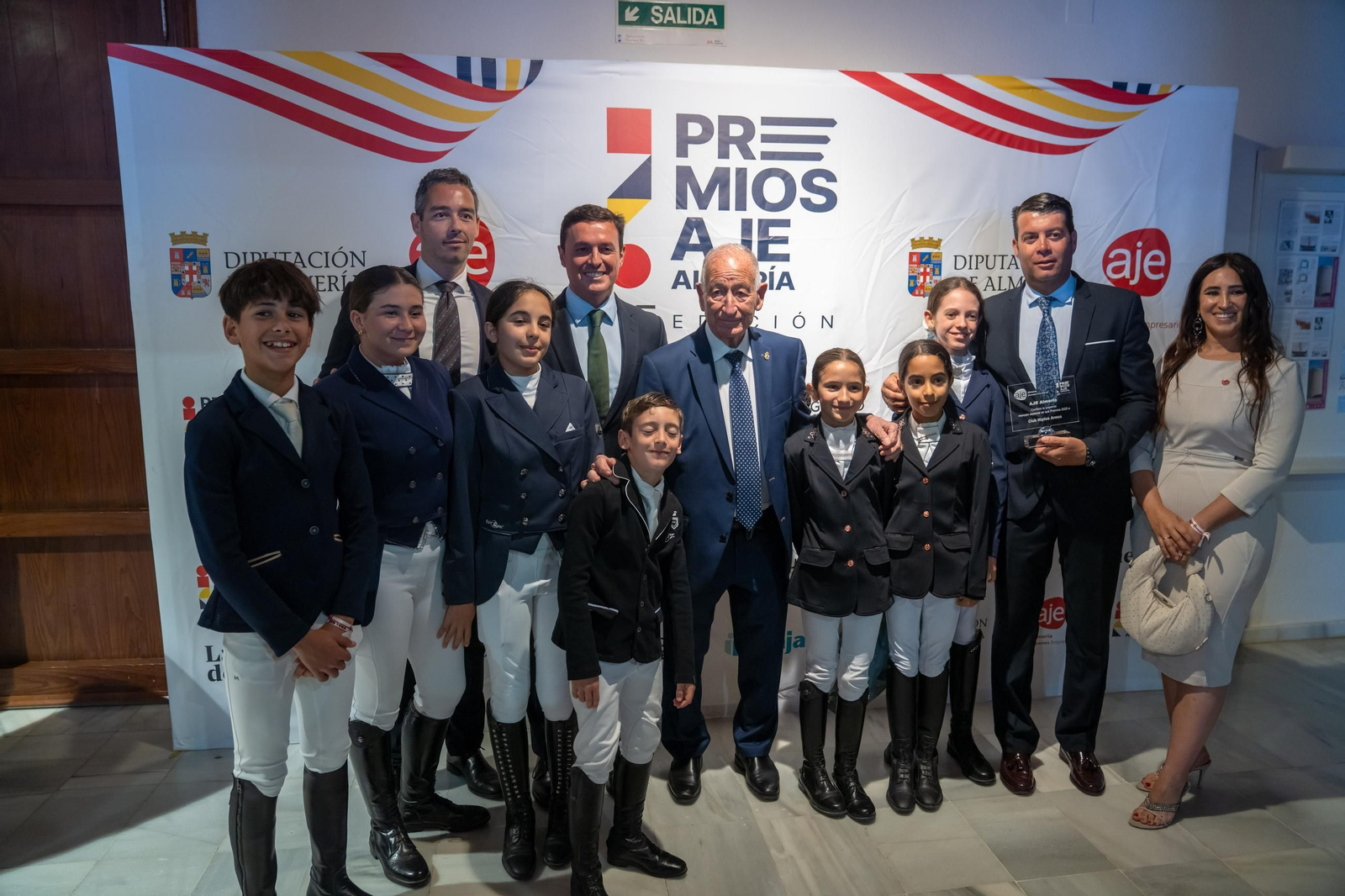 Galardonados en los premios AJE.