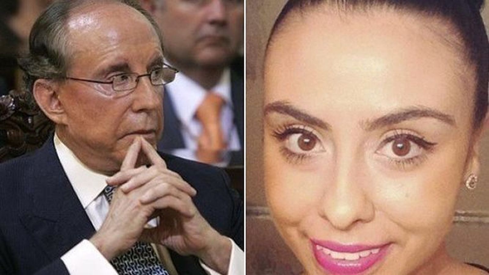 José María Ruiz-Mateos y un primer plano de Adela Montes de Oca.