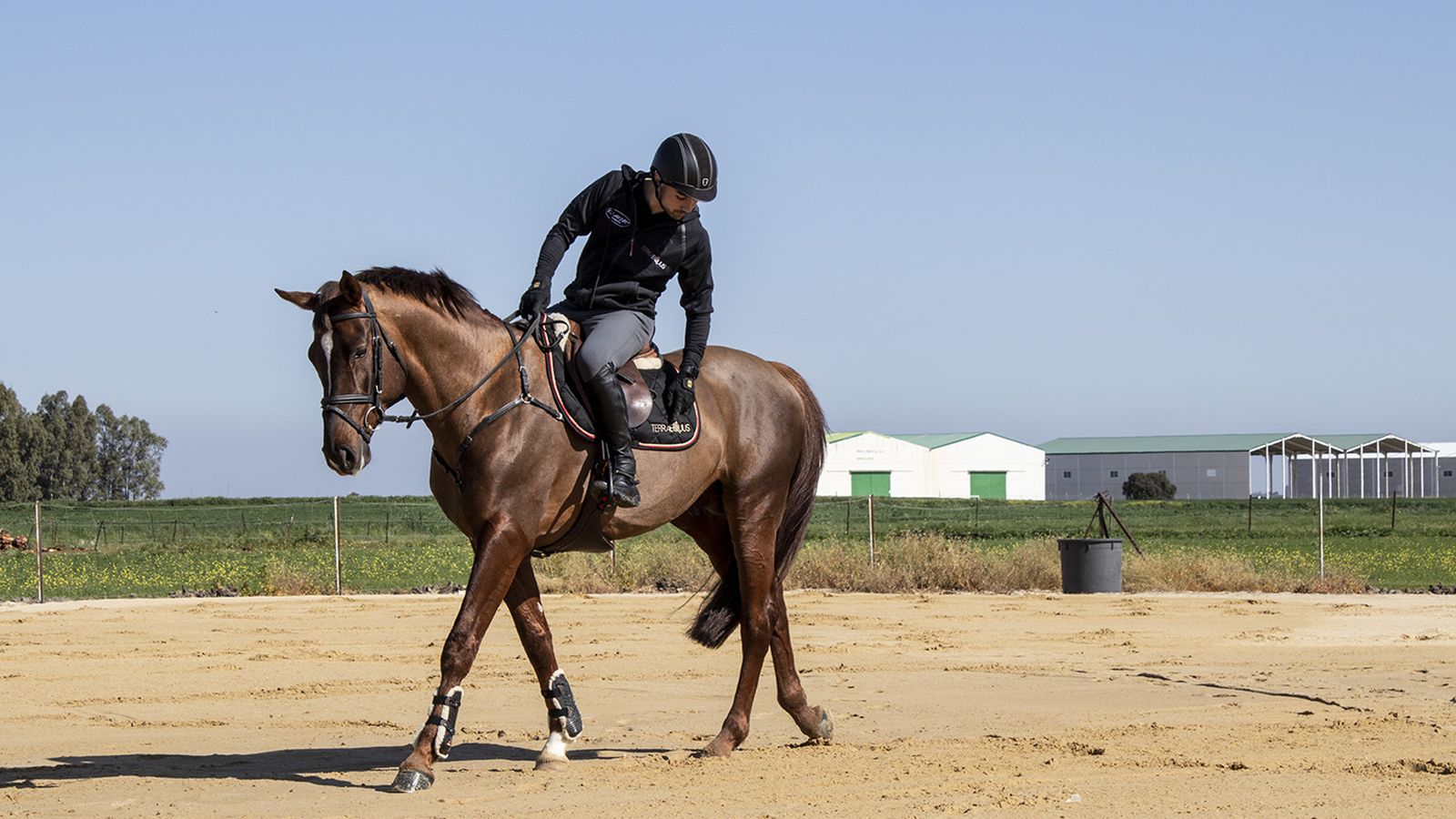 Gaviño, durante un entrenamiento con 'Ultrasource del Cerro'.