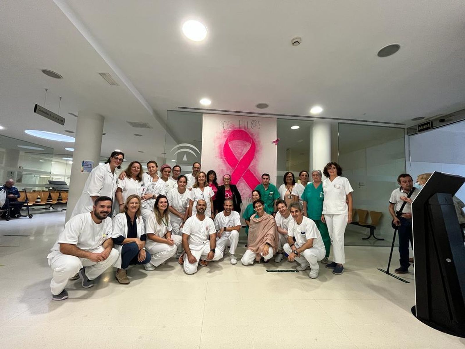 Equipo de Rehabilitación del Hospital de Jerez durante la jornada.