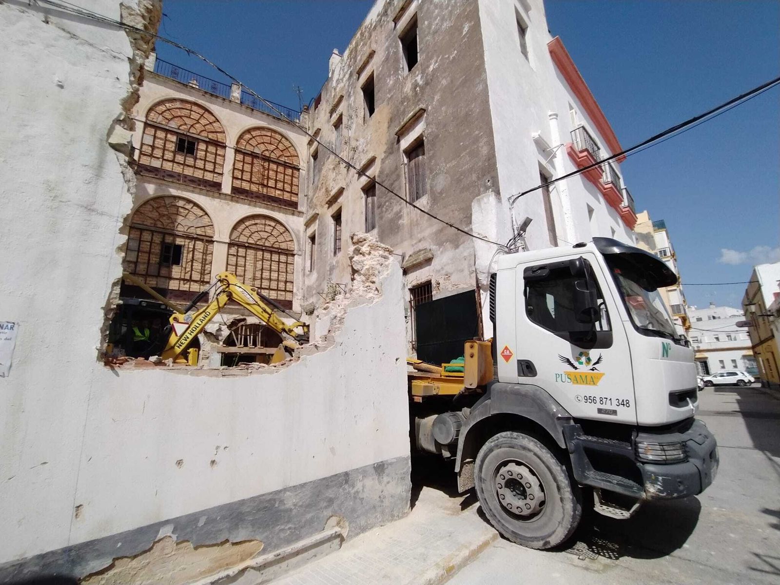 Obras en la Casa Lazaga.
