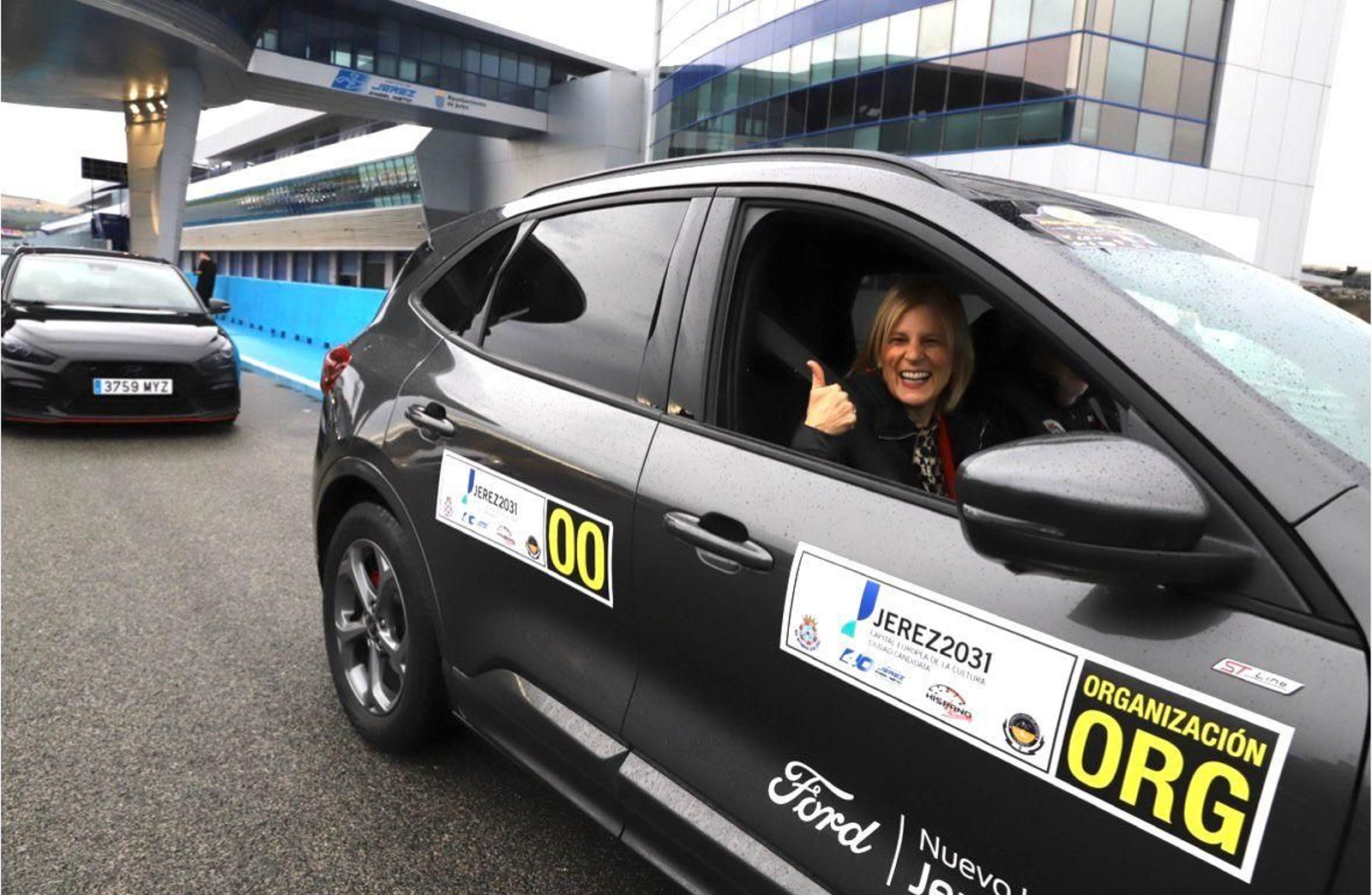 María José García-Pelayo no se ha querido perdere la Jornadas de Puertas Abiertas del Circuito de Jerez.