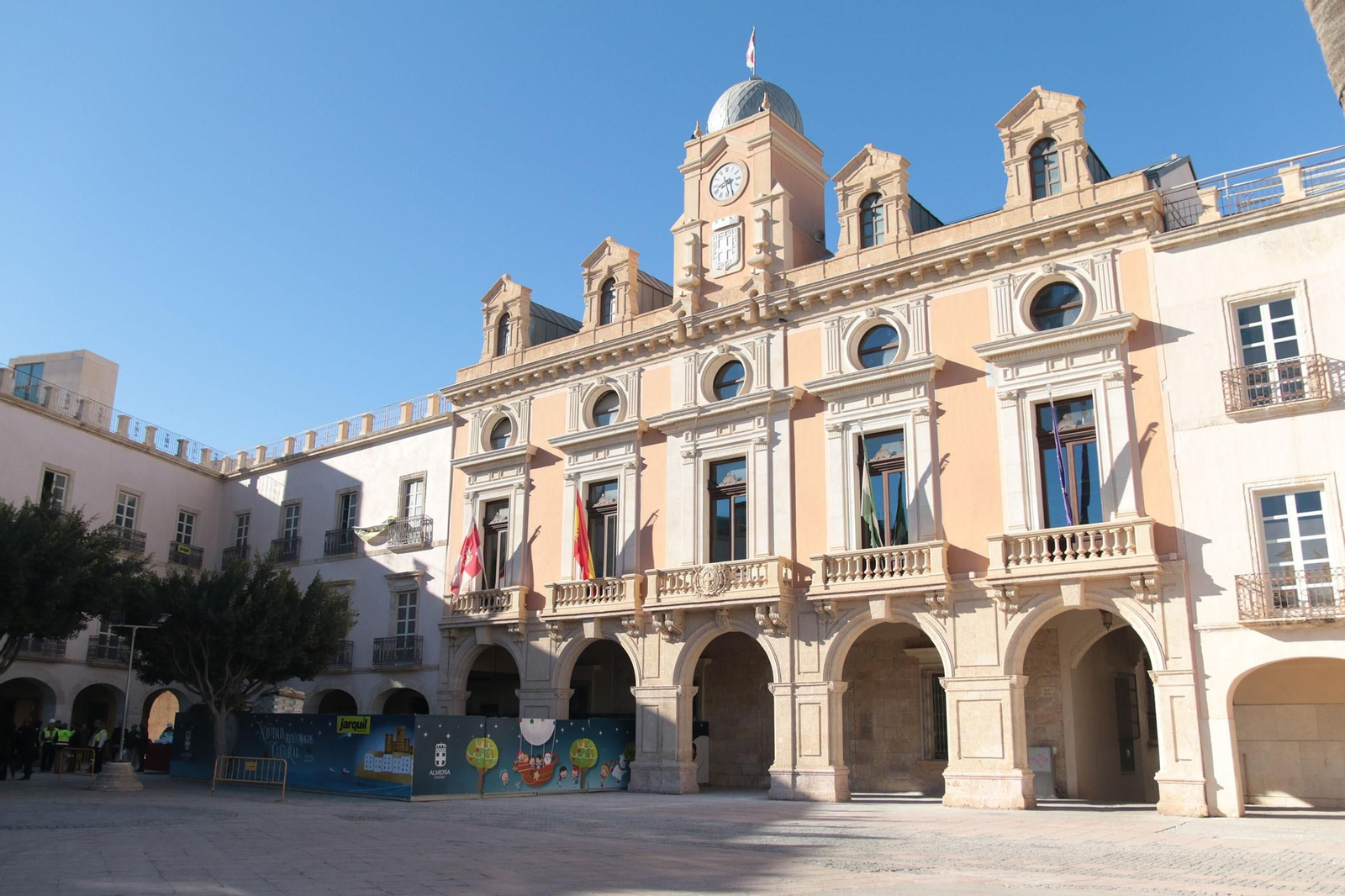 Así avanzan las obras de rehabilitación del Ayuntamiento de Almería