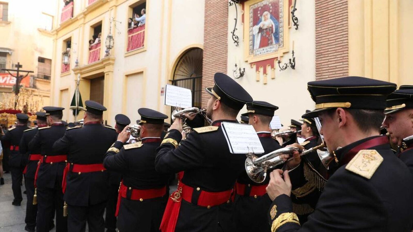 Banda de cornetas y tambores de la archicofradía del Paso y la Esperanza.