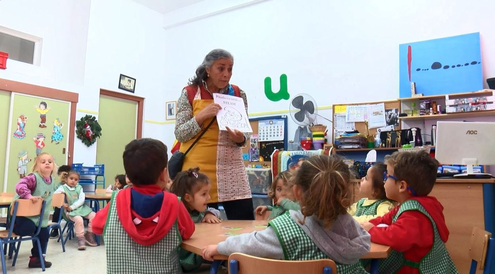 El aula de tres años de un colegio.