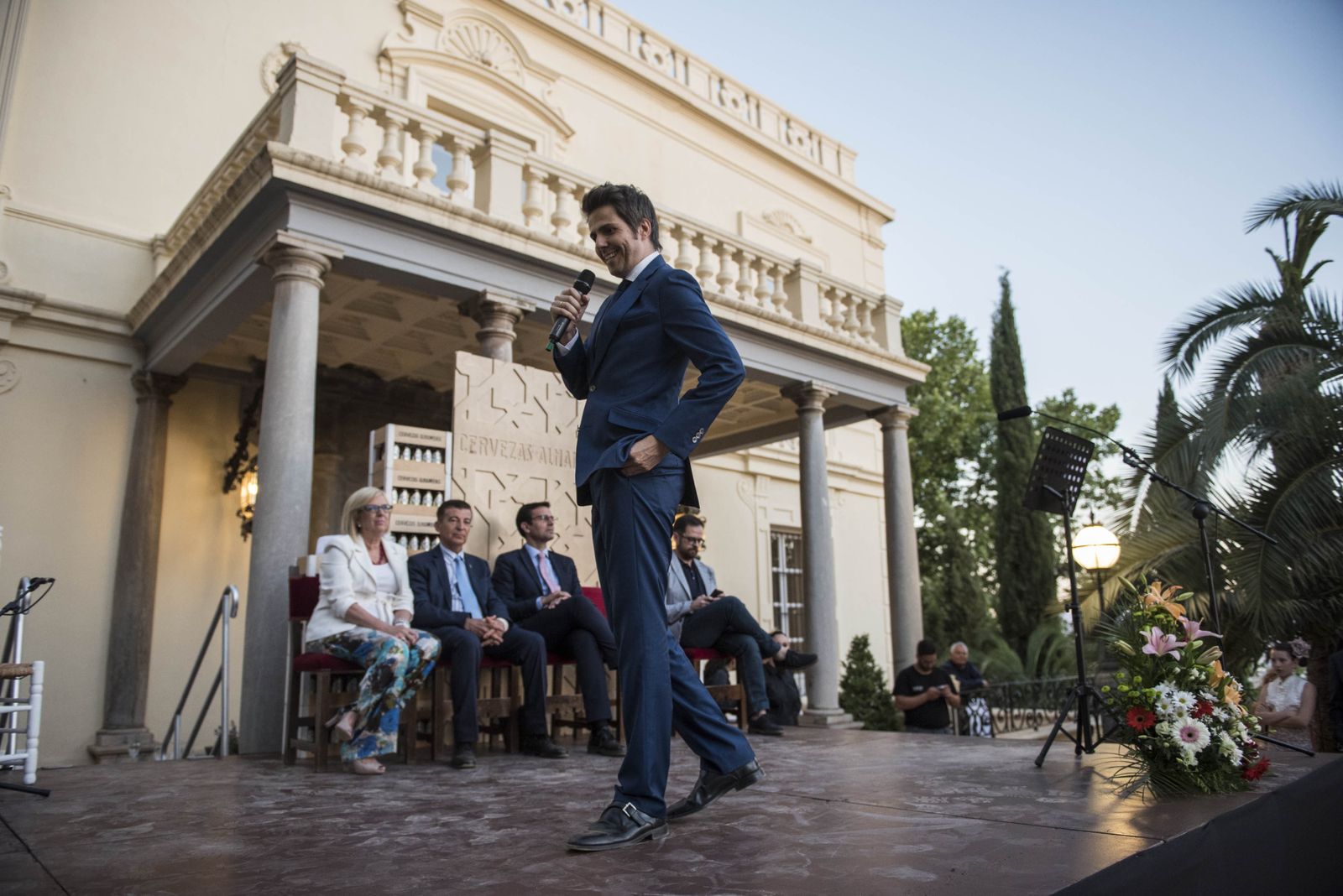 El periodista Fernando Díaz de la Guardia, en uno de los momentos del pregón.