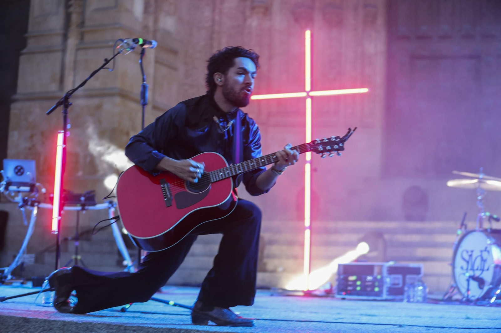 La banda Siloé durante una actuación en el Festival de las Artes de Castilla y León.