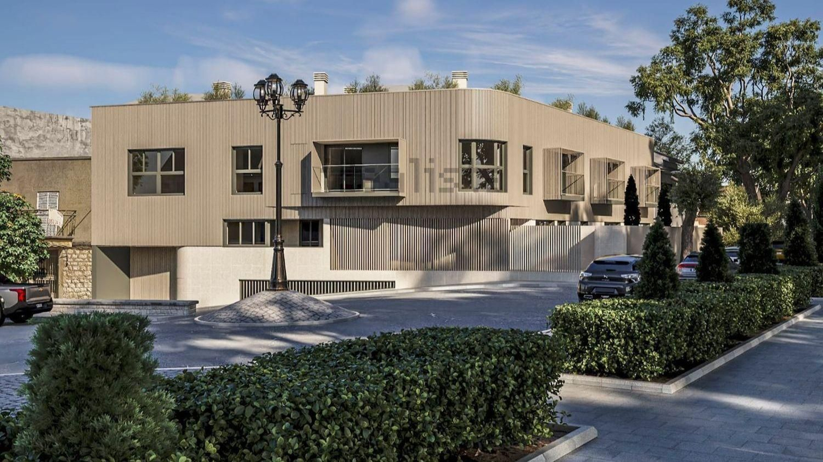 Promoción de viviendas proyectadas frente a la Alameda.