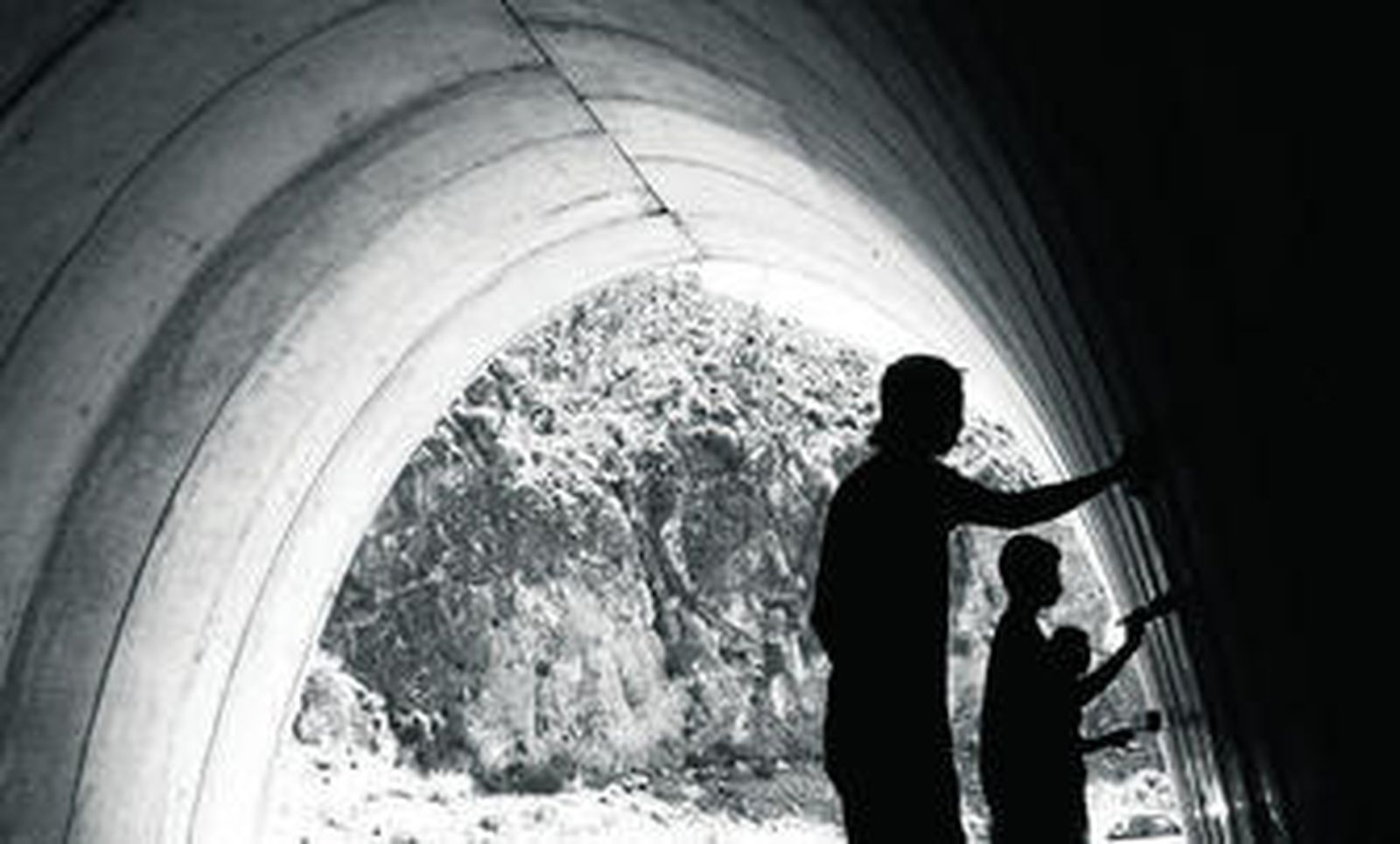 Graffiteros en acción.