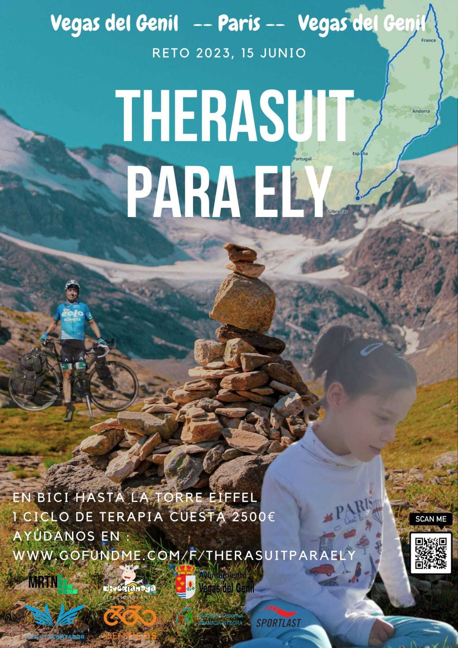 El reto solidario comenzará el 15 de junio en Vegas del Genil.