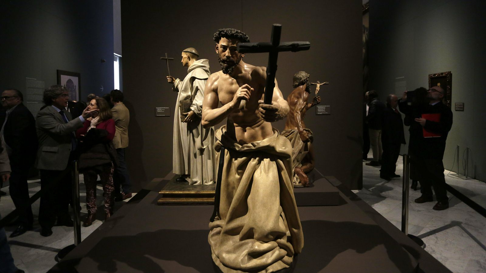 La Sala central dedicada a la iconografía penitencial y de San Jerónimo.