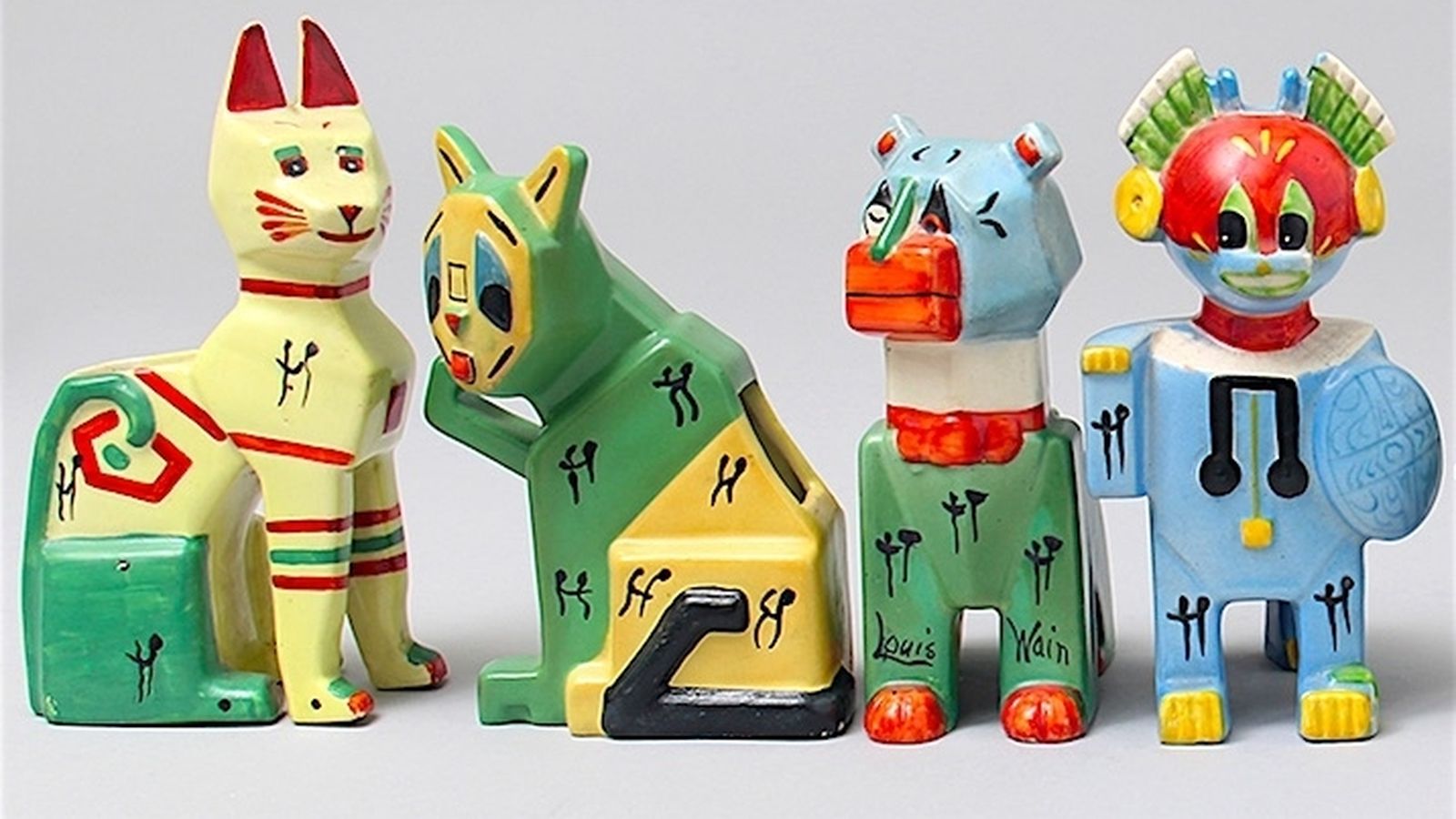 Gatos cubistas diseñados por Wain