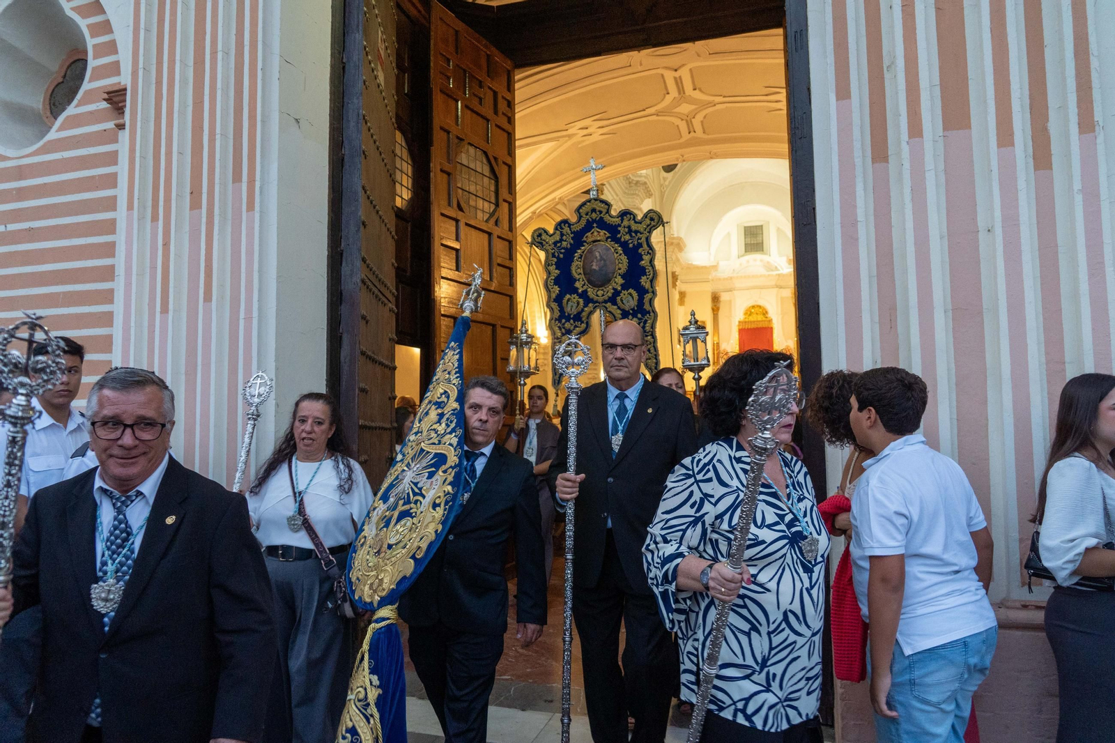 Imágenes del traslado de Nuestra Señora de la Cinta a la Parroquia Mayor de San Pedro