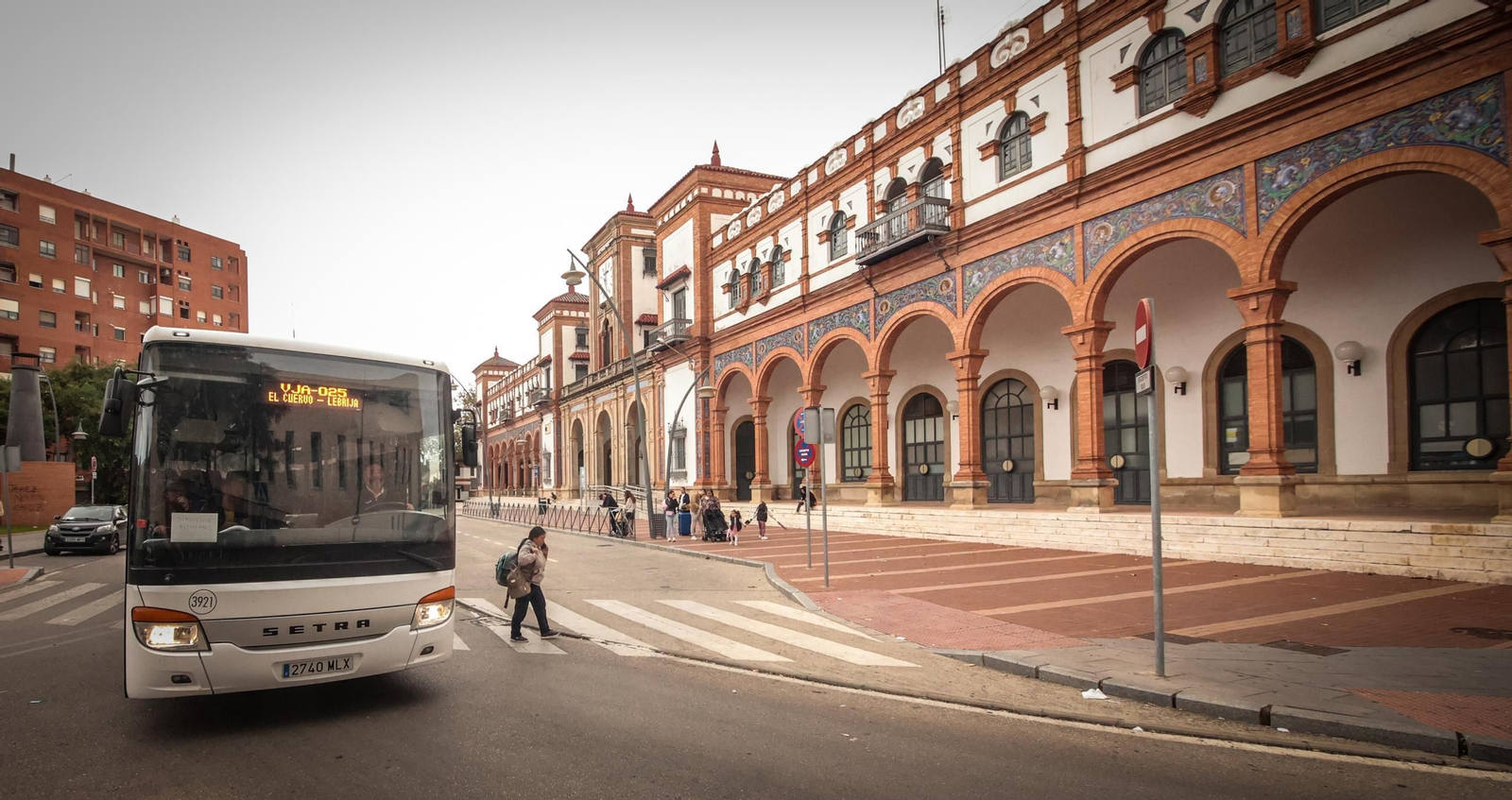 Imágenes de la huelga de transporte de pasajeros en Jerez Imágenes de la huelga de transporte de pasajeros en Jerez