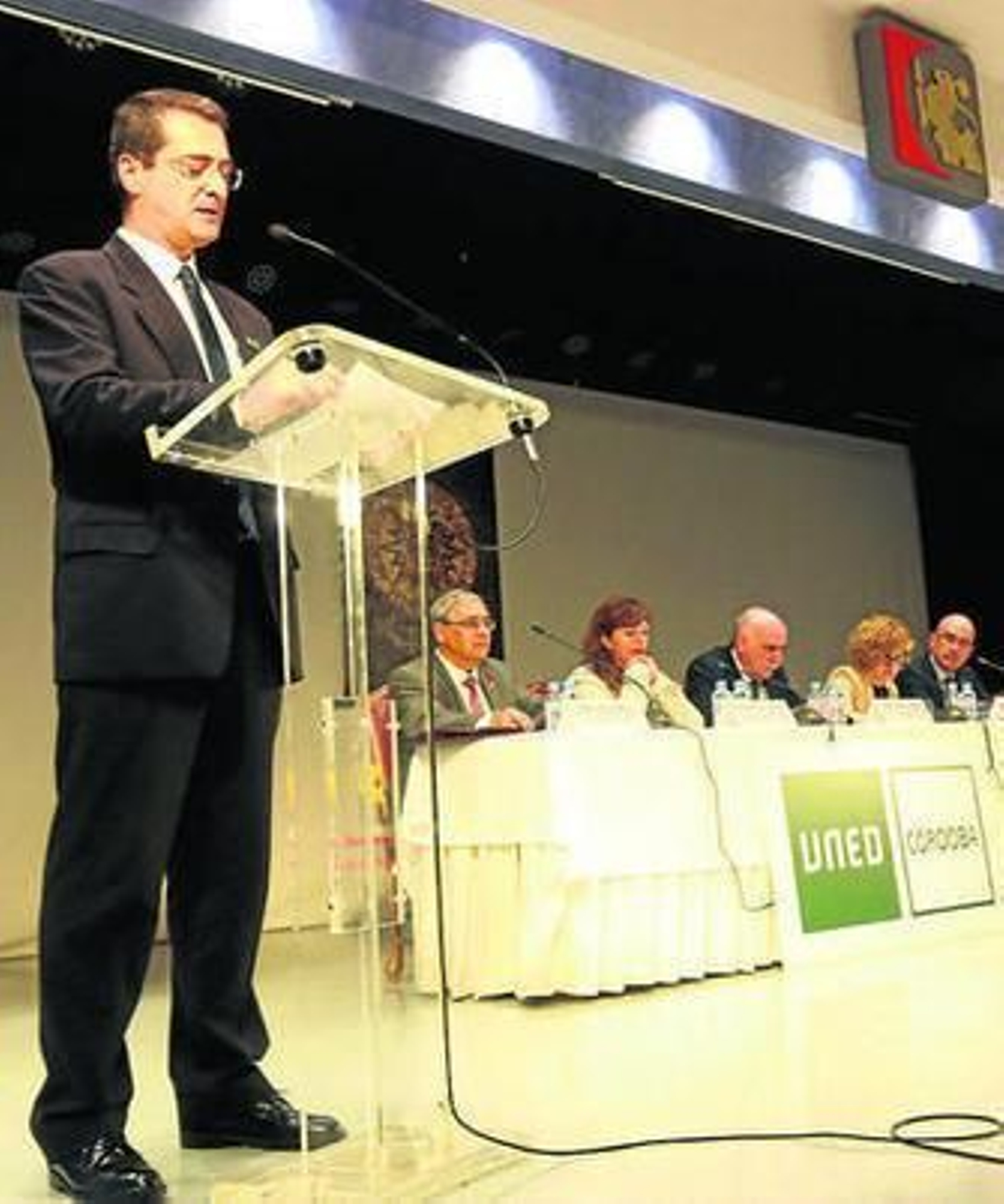 Miguel Pleguezuelos, ayer en la inauguración del curso de la UNED.