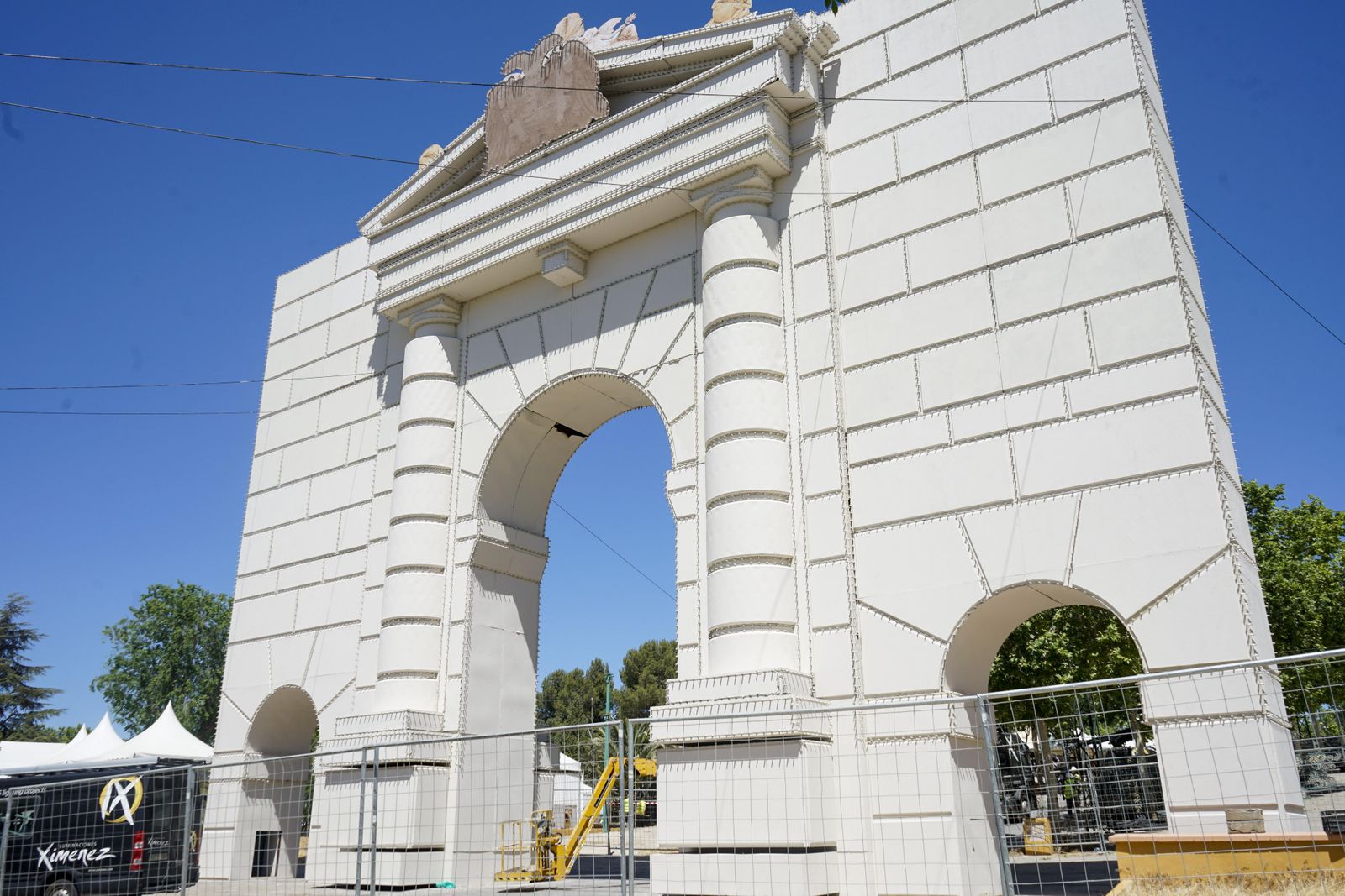 El montaje de la feria de Granada, en imágenes