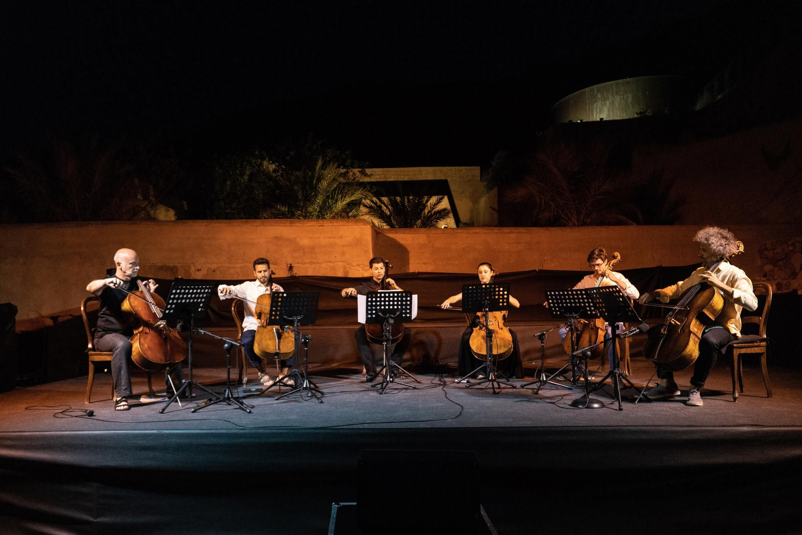 Violonchelistas de la Orquesta Nacional de España.