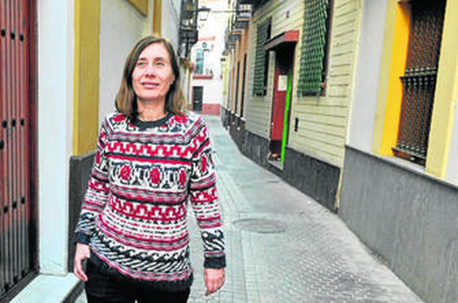 La abogada Amparo Díaz Ramos, cerca de la Puerta Osario.