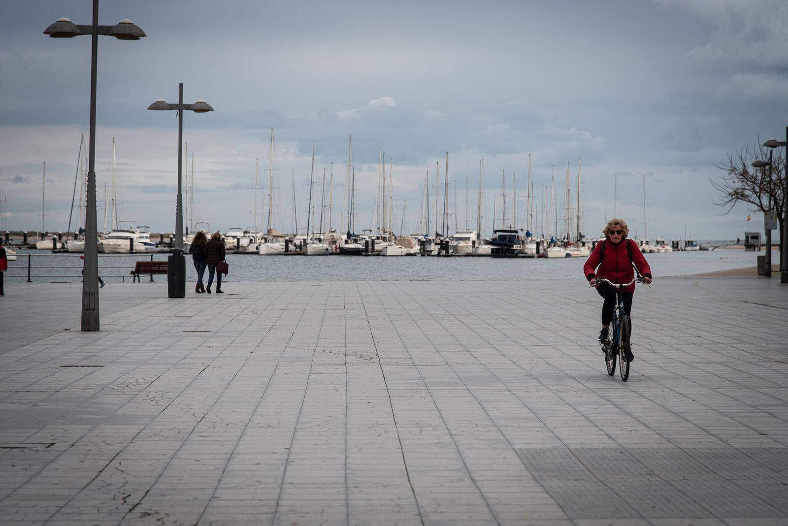 Inmediaciones del Paseo Marítimo de Punta Umbría durante la mañana de ayer.