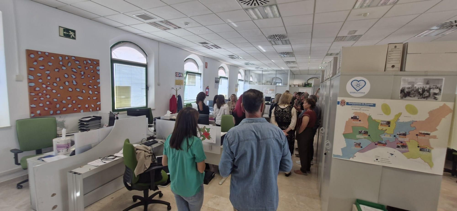 La asamblea de trabajadores convocada en el servicio administrativo