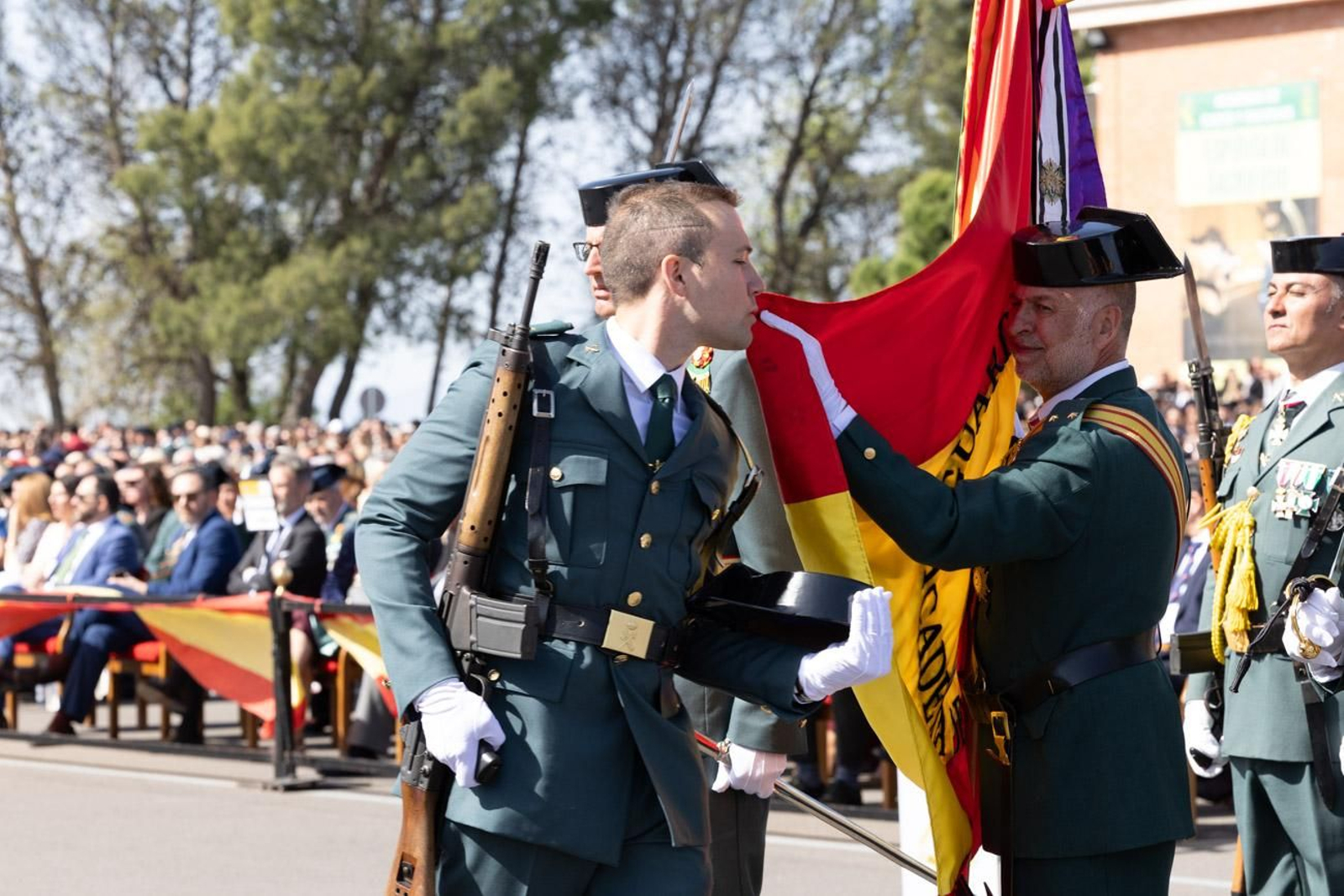 Jura de bandera de la 130ª promoción de guardias civiles de la Academia de Baeza