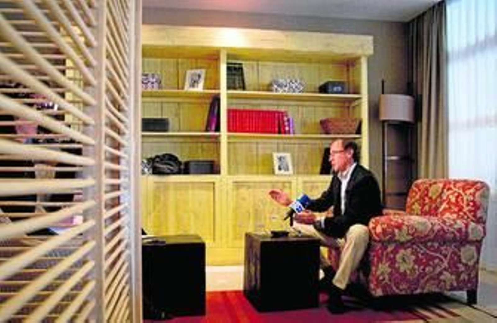 Alfonso Alonso durante la entrevista en la que se trataron asuntos como las pasadas elecciones en Andalucía.