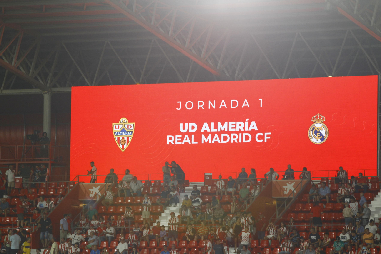 Imágenes del partido U.D. Almería-Real Madrid C.F. de la Liga Santander