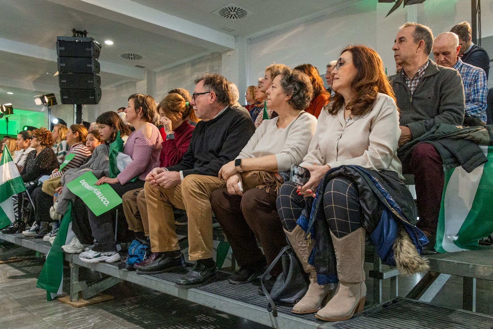 Acto en defensa de los servicios públicos para celebrar el 28F en Jaén