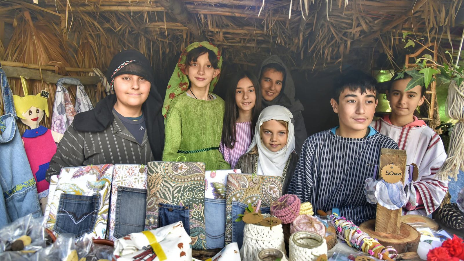 El Belén viviente de Pelayo tras el incendio