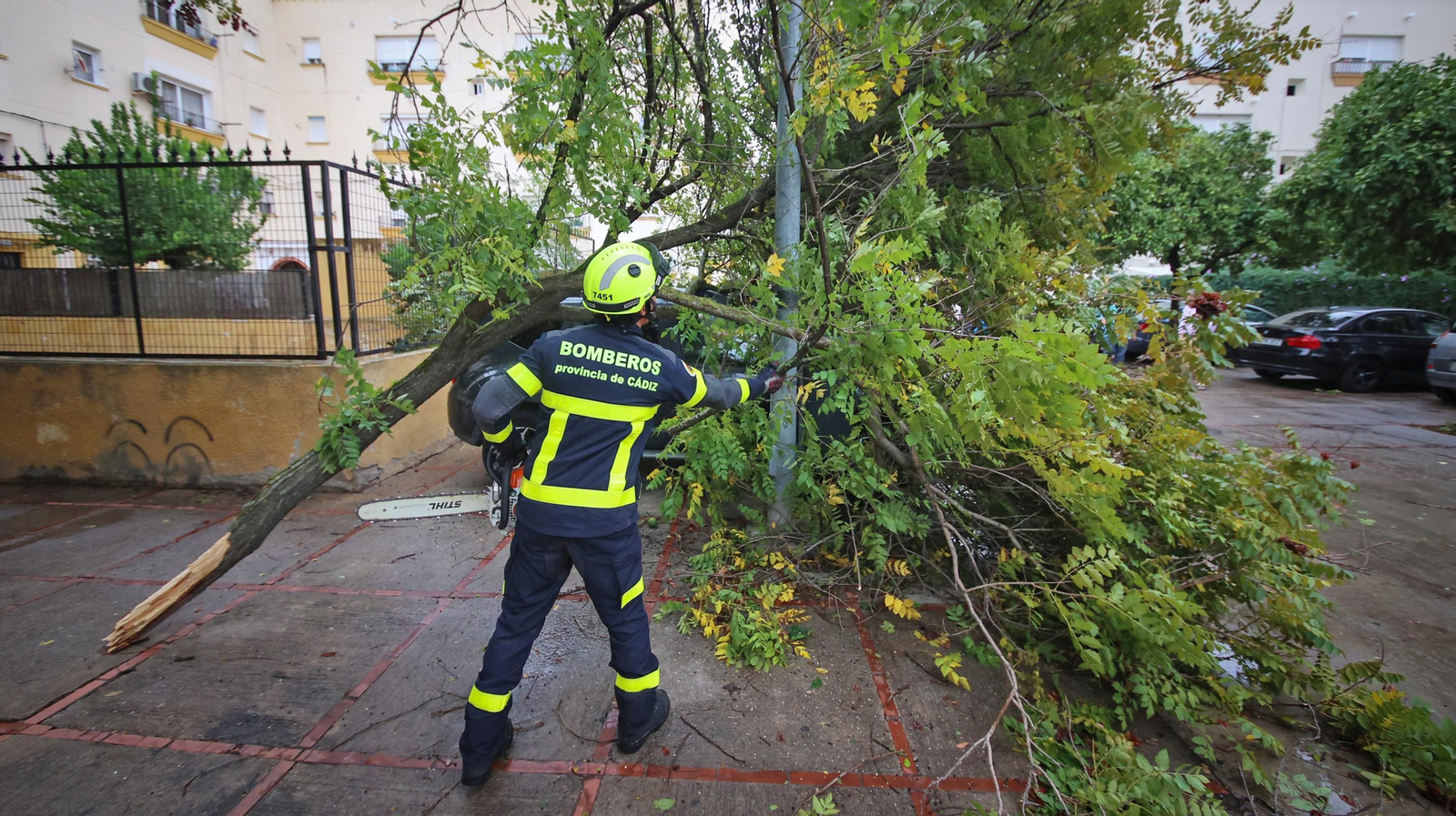 Inundaciones y destrozos en Jerez por el temporal