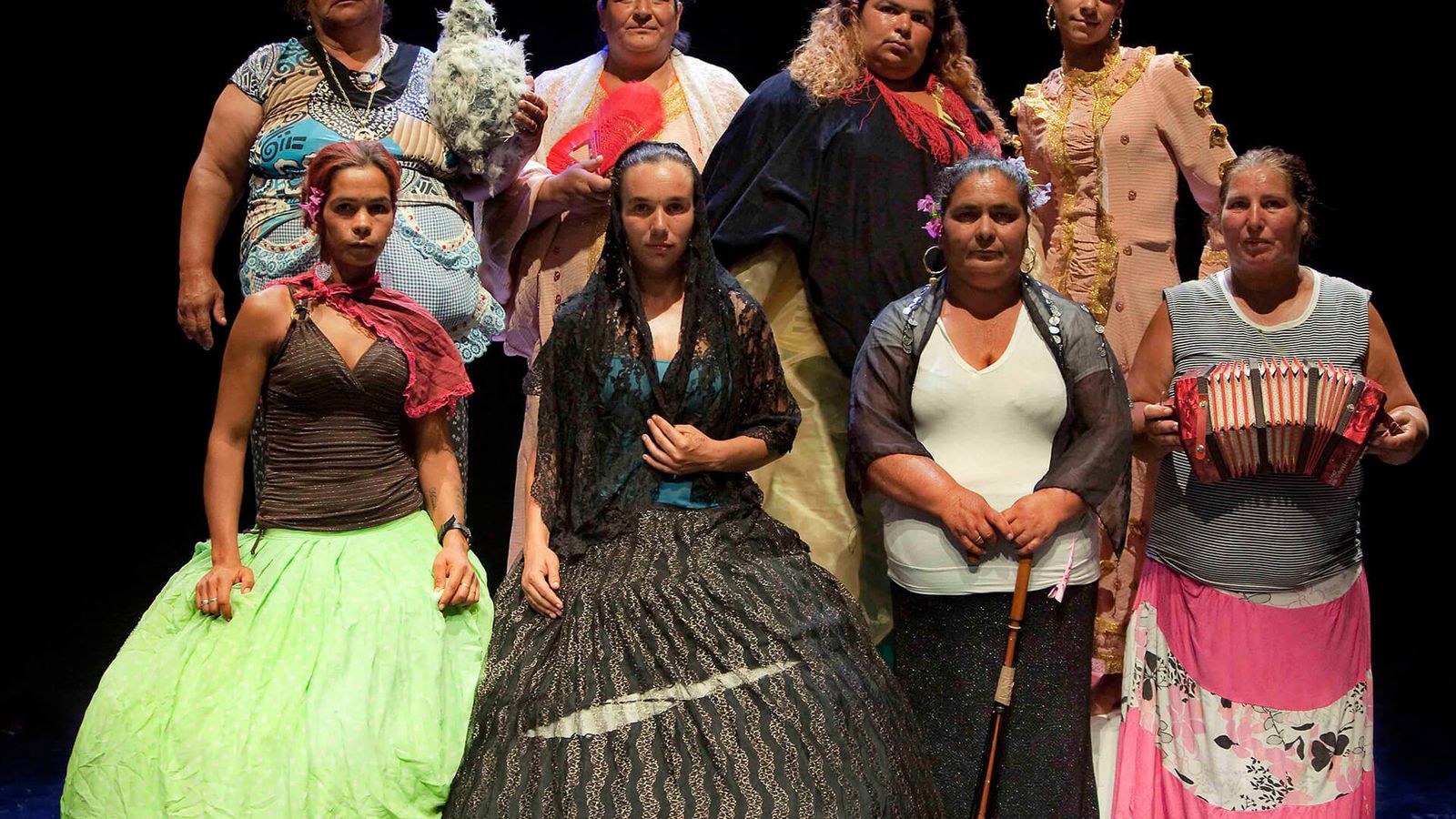 Un instante de 'La casa de Bernarda Alba' a cargo de las mujeres de El Vacie.