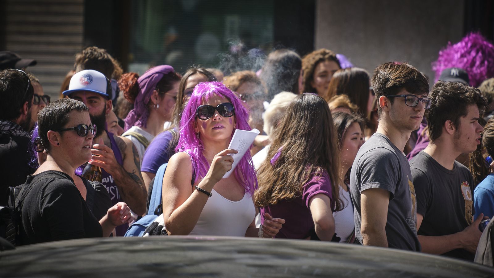 Manifestación por el Día Internacional de la Mujer.