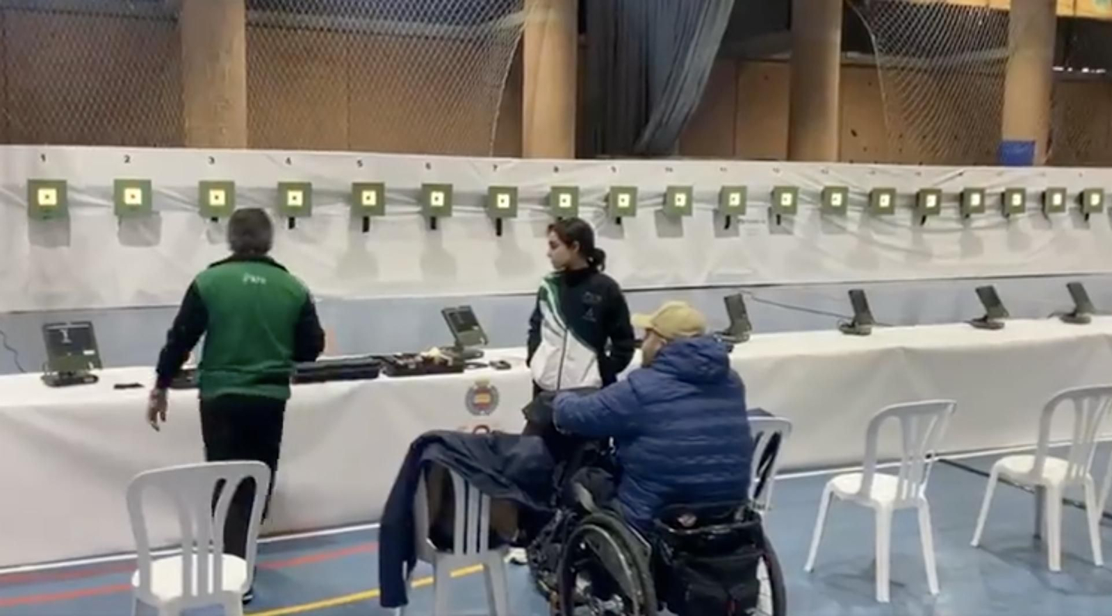 Preparación de la competición con Carlos Linares en la imagen