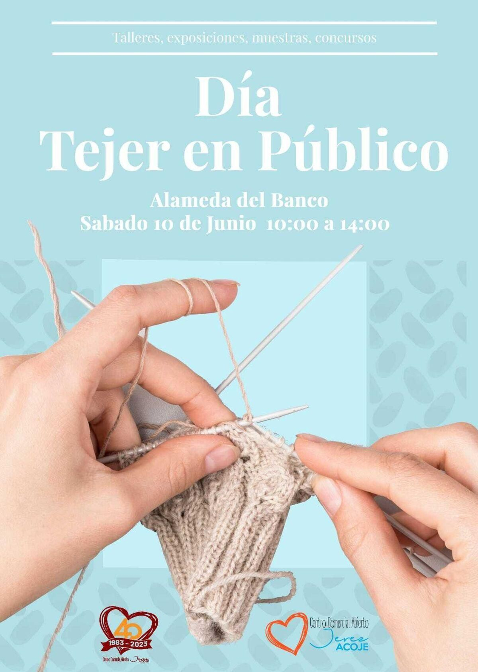 Jerez celebra el Día Internacional de Tejer en Público