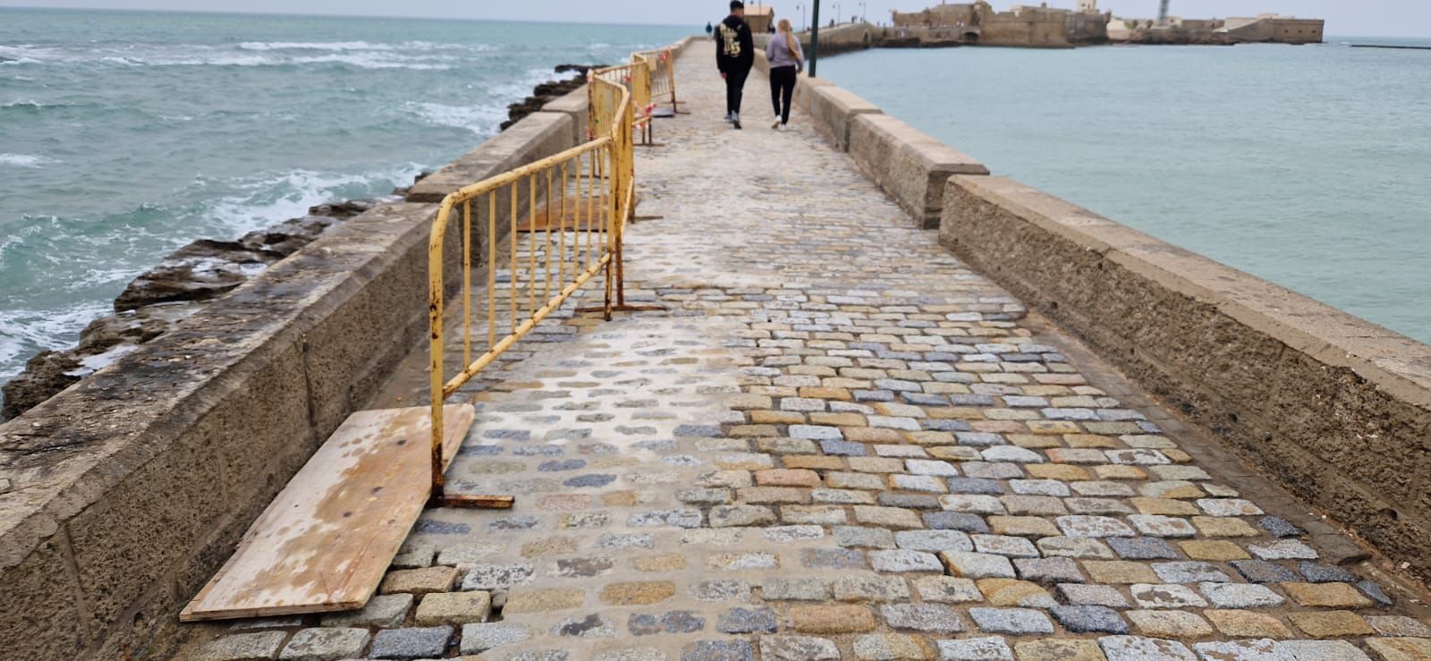 Estado que presenta uno de los tramos del paseo Fernando Quiñones