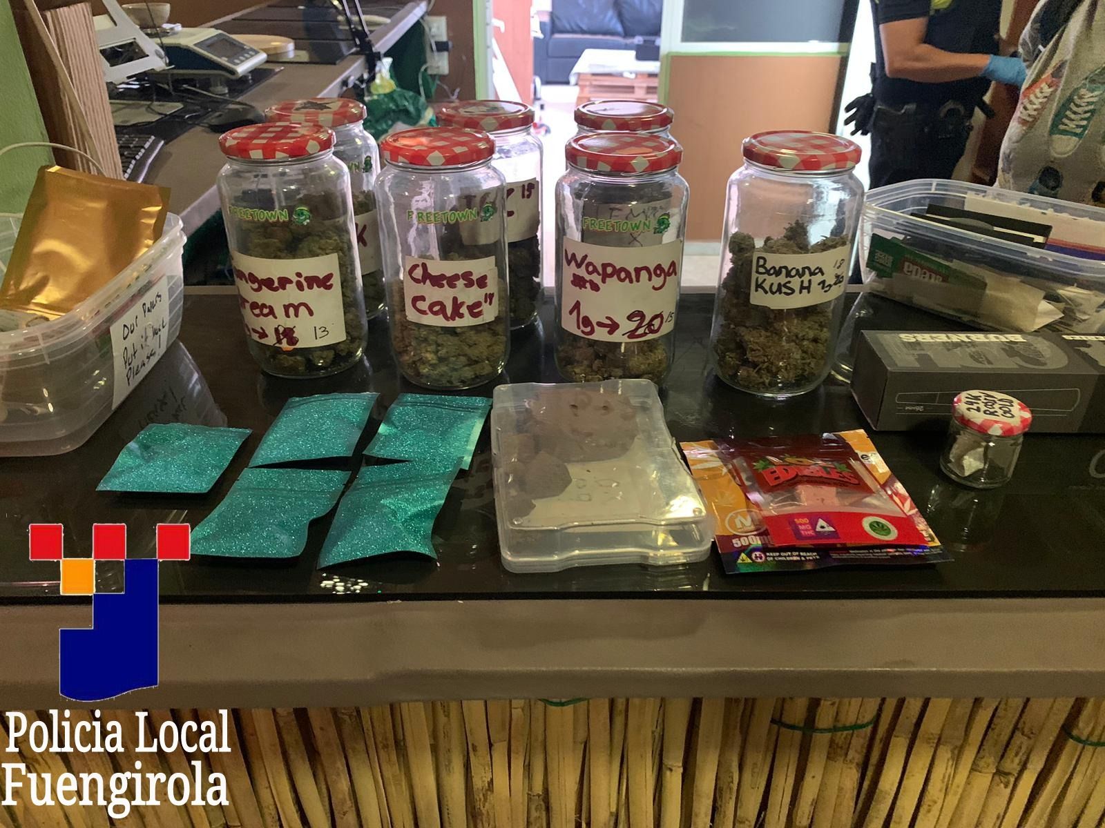 Estupefacientes requisados.