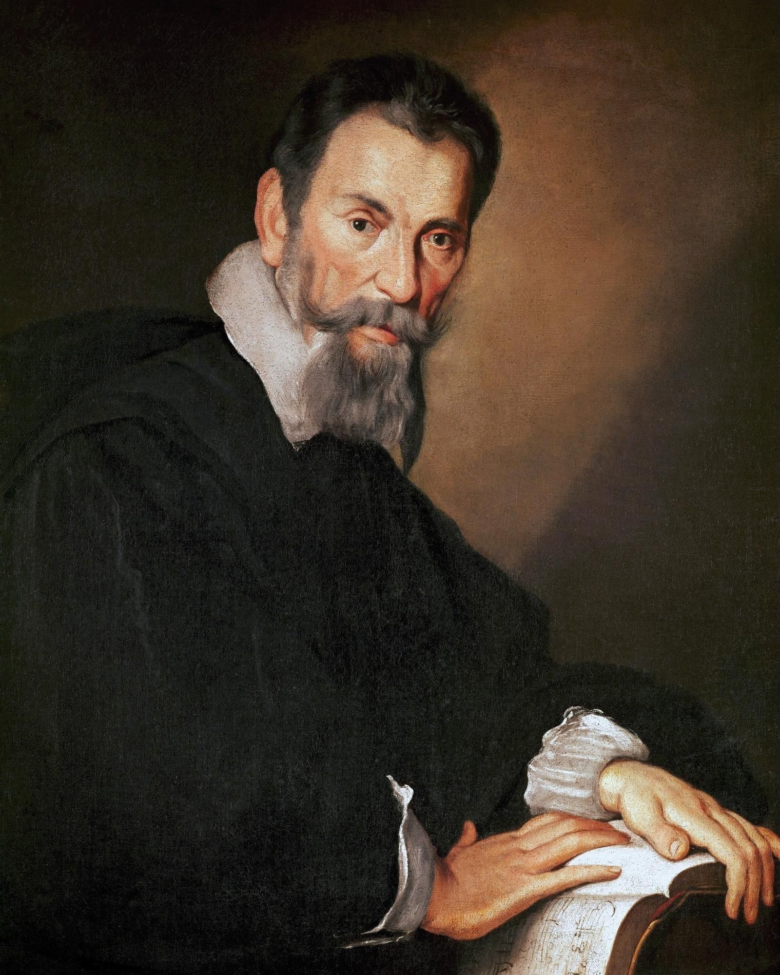 Claudio Monteverdi (1567-1643) retratado por Bernardo Strozzi en torno a 1630.