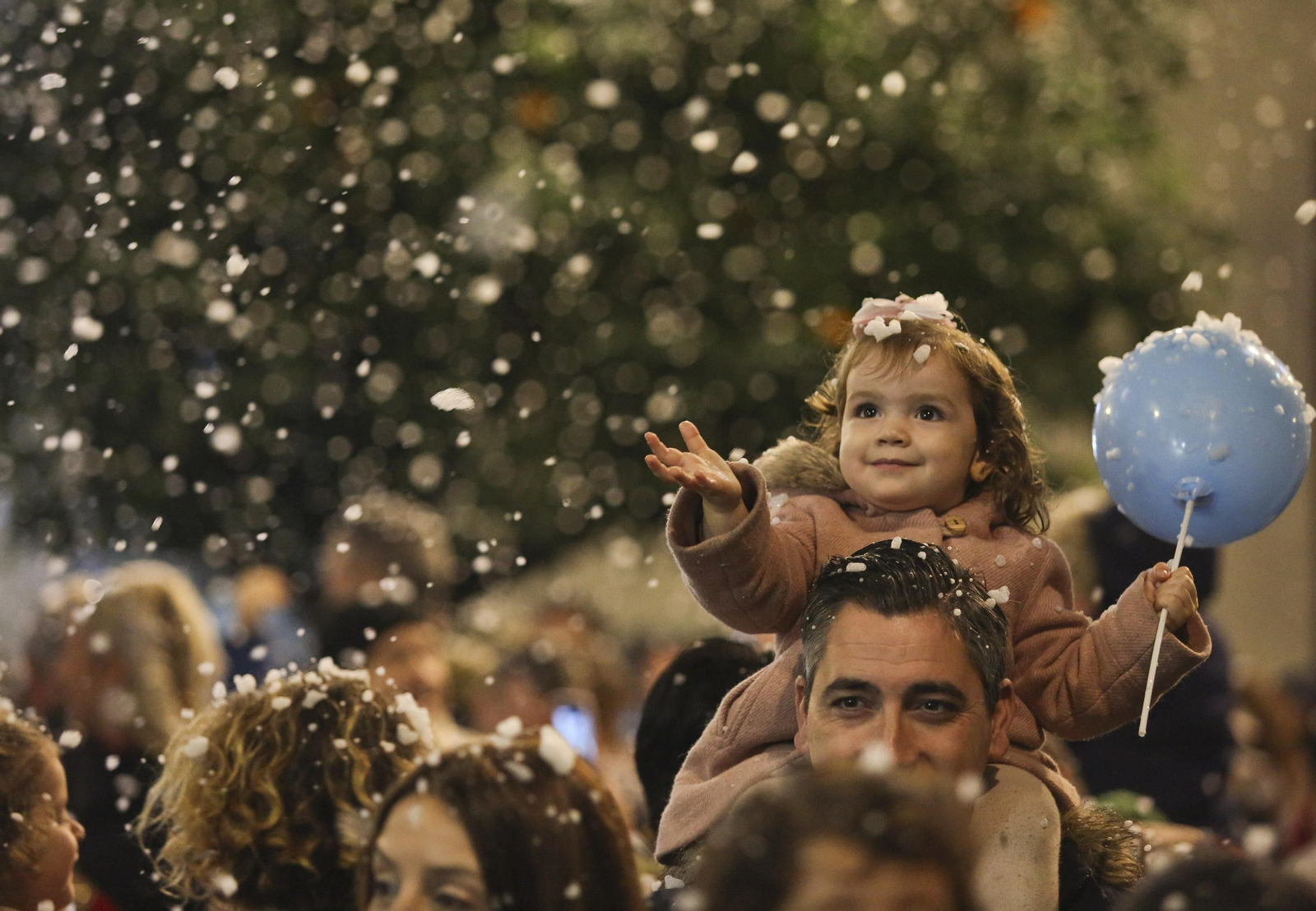 Fotos de la nieve en la Navidad de Málaga