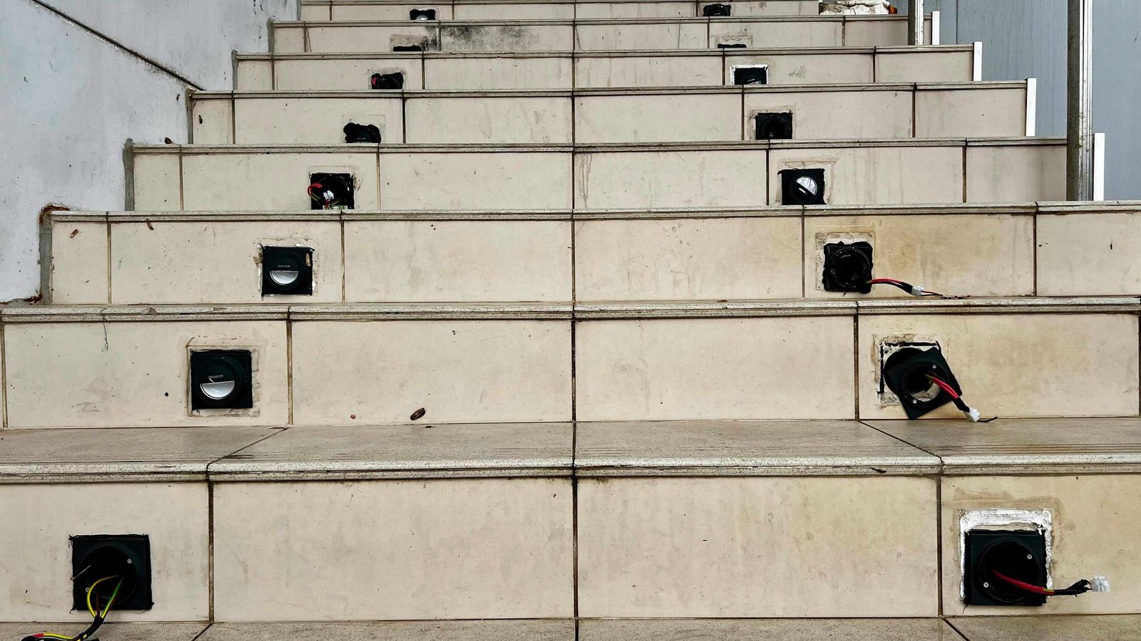 El estado de las escaleras.