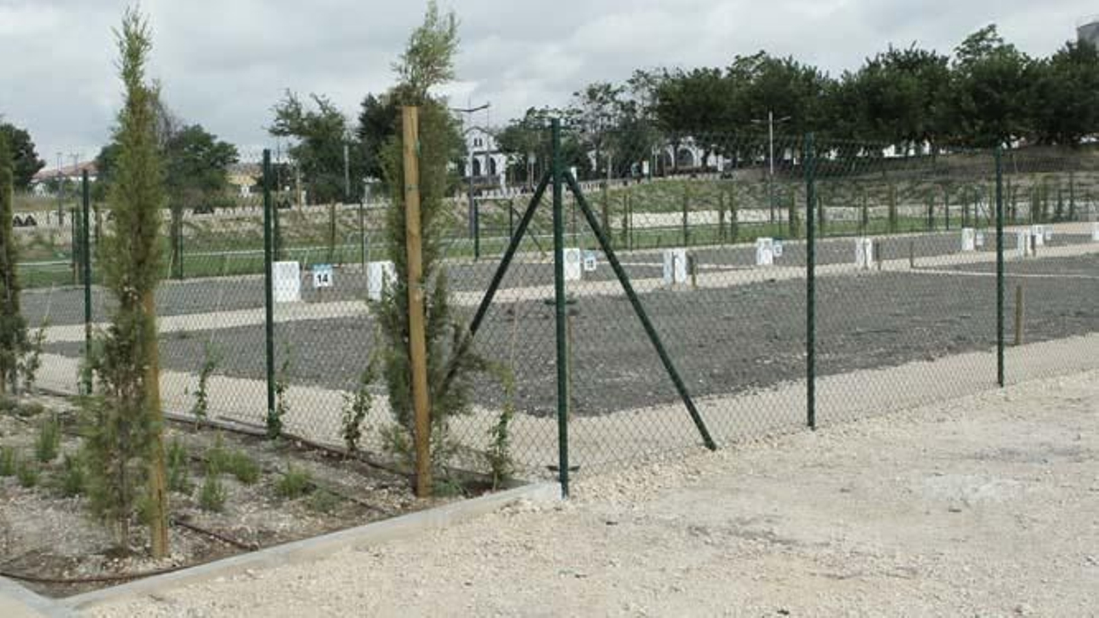 Huertos urbanos en el futuro Parque Europa de Lucena.