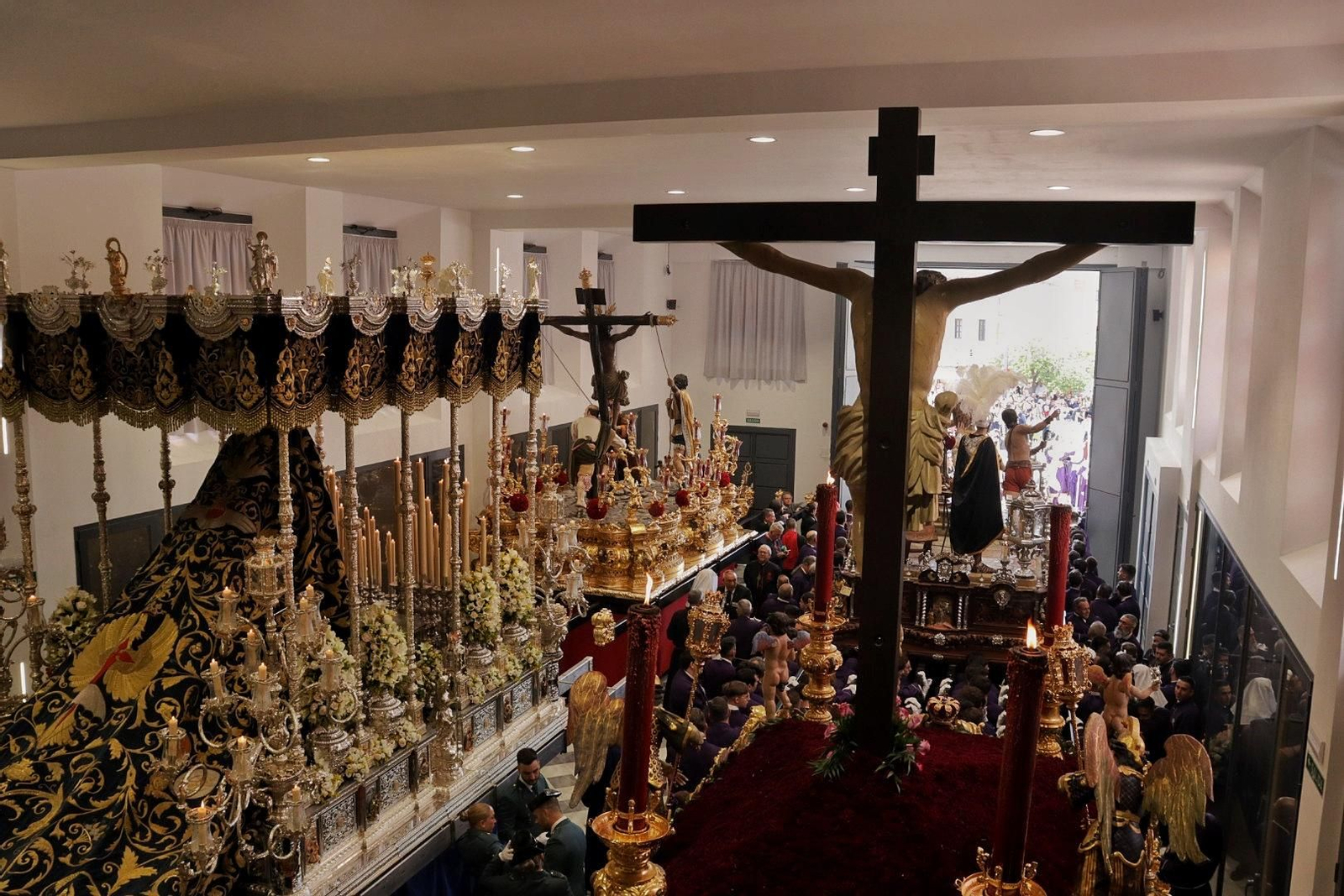 Las imágenes de Fusionadas en el Miércoles Santo en Málaga